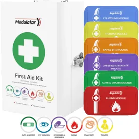 Modulator Workplace First Aid Kit Metal Cabinet Box Modules Compliant