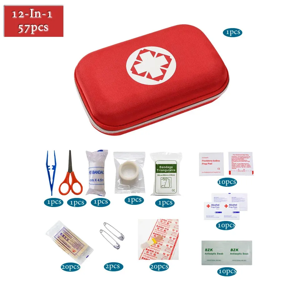 Multilayer Pockets Portable Outdoor First Aid Kit Waterproof EVA Bag For Emergency Medical Treatment In Traveln Family Or Car