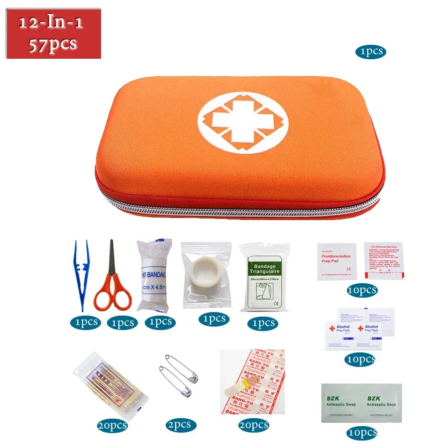 Multilayer Pockets Portable Outdoor First Aid Kit Waterproof EVA Bag For Emergency Medical Treatment In Traveln Family Or Car