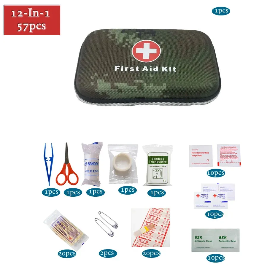 Multilayer Pockets Portable Outdoor First Aid Kit Waterproof EVA Bag For Emergency Medical Treatment In Traveln Family Or Car