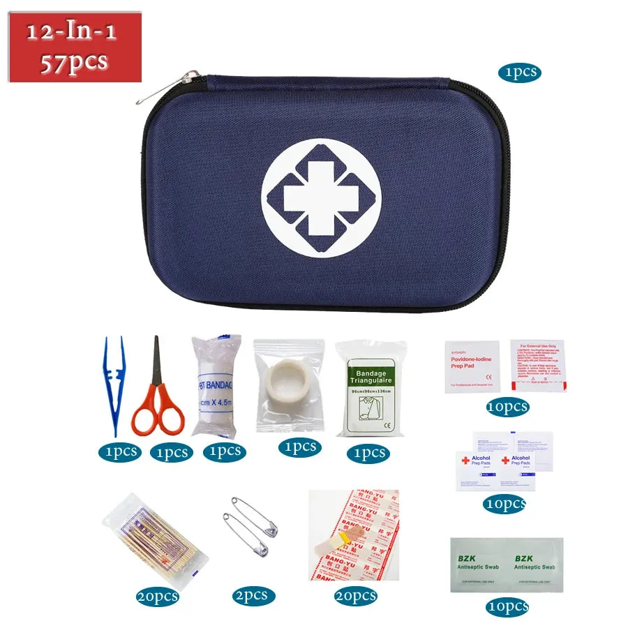 Multilayer Pockets Portable Outdoor First Aid Kit Waterproof EVA Bag For Emergency Medical Treatment In Traveln Family Or Car