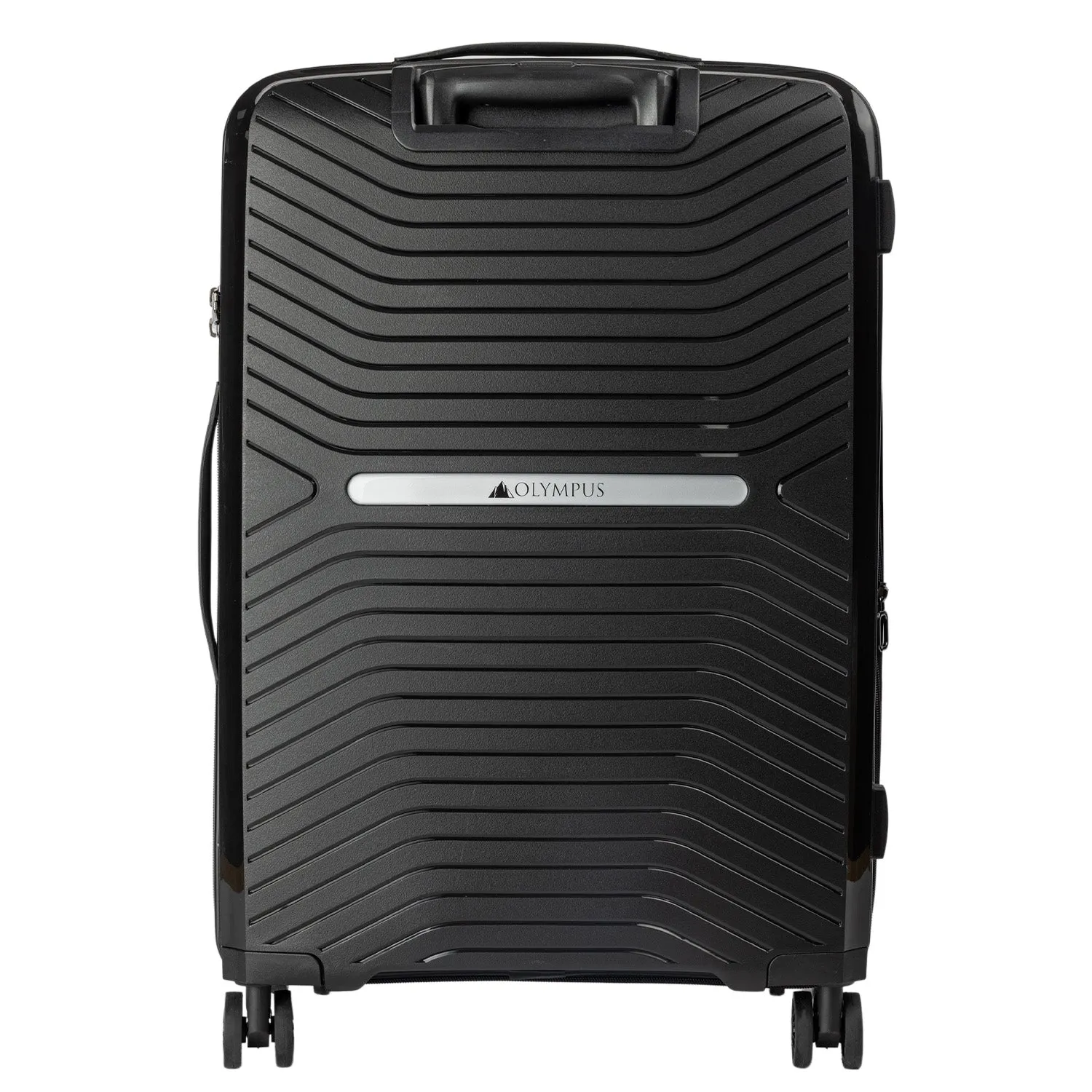 Olympus Hard Shell Astra Luggage Set in Obsidian Black (3 Piece Set)