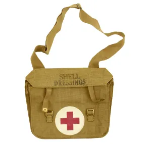 Original British WWII Pattern 1937 Medic Shoulder Bag for Shell Dressings by B. Ltd. - dated 1942