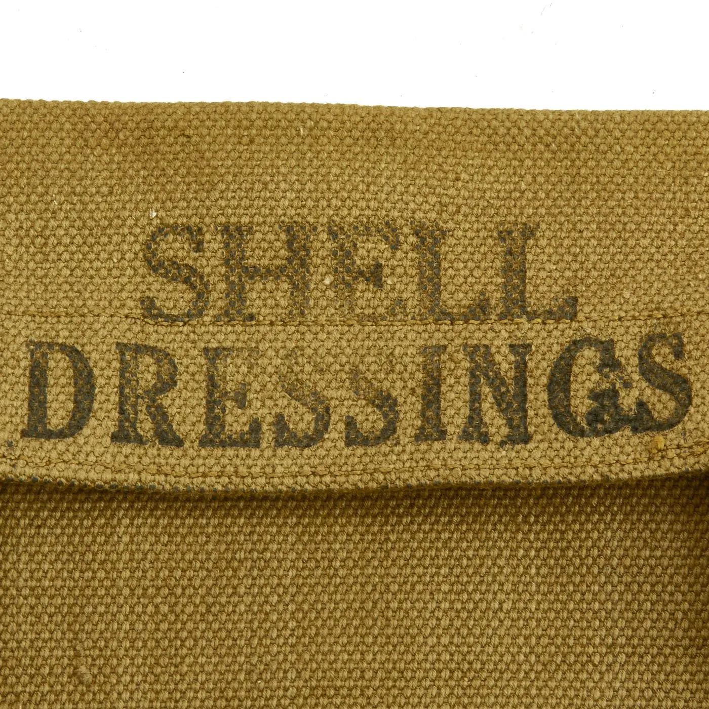 Original British WWII Pattern 1937 Medic Shoulder Bag for Shell Dressings by B. Ltd. - dated 1942