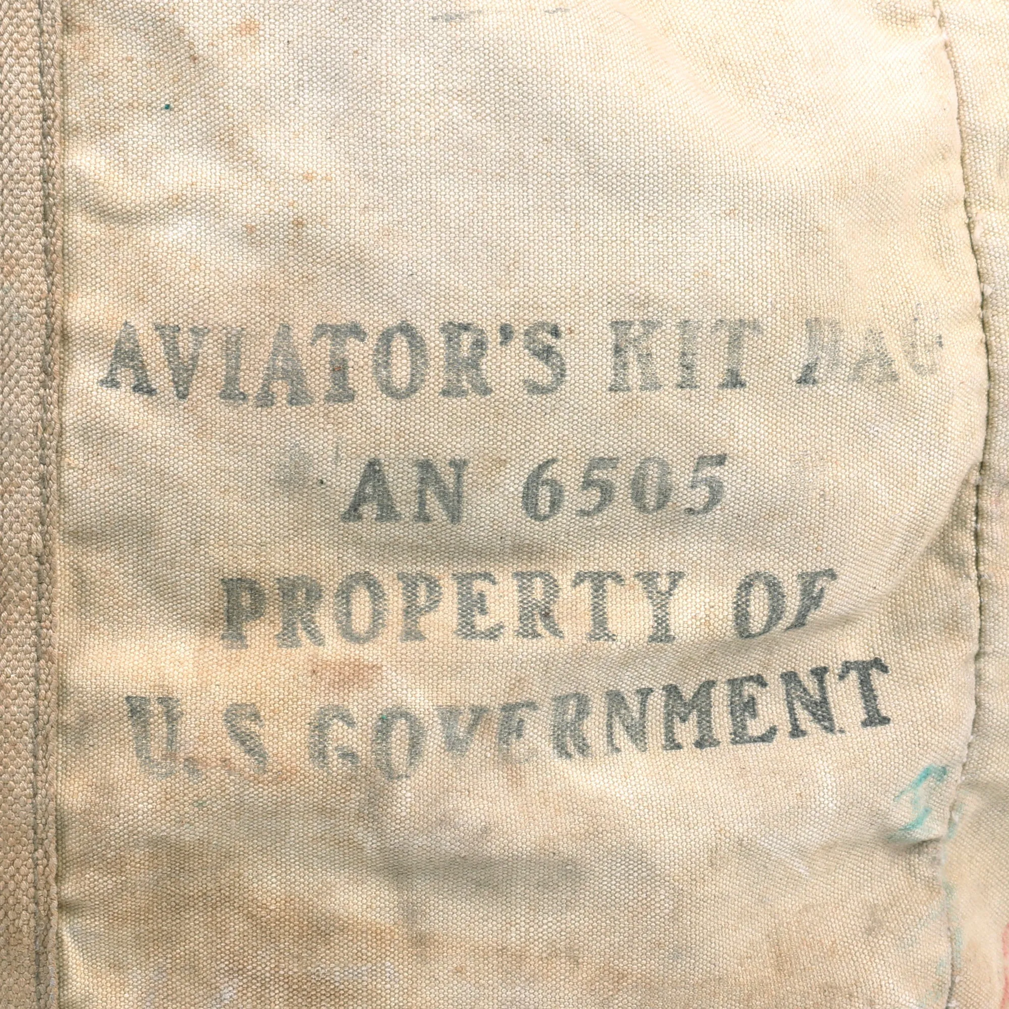 Original U.S. WWII Aviator’s Kit Bag AN 6505 - Named H.C. Russ