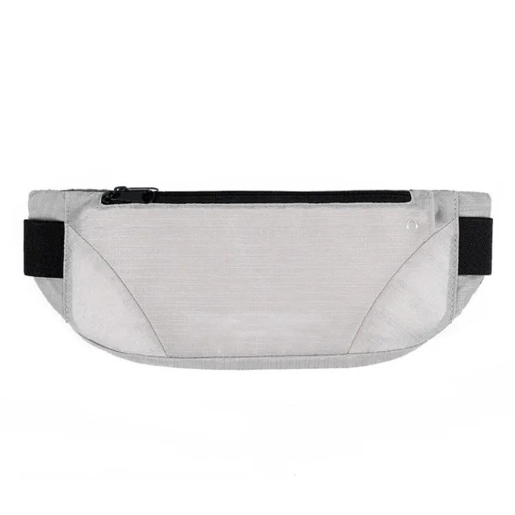 Outdoor Sports Running Ultra-light Large-capacity Close-fitting Phone Waist Bag(Silver)