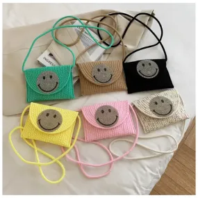 Paziye Smiley Knitted Crossbody Bag