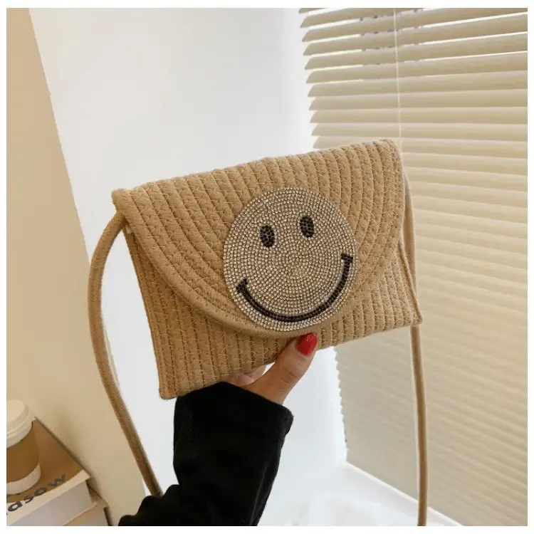 Paziye Smiley Knitted Crossbody Bag