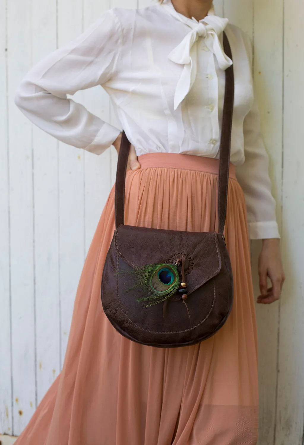 Peacock Feather Bag