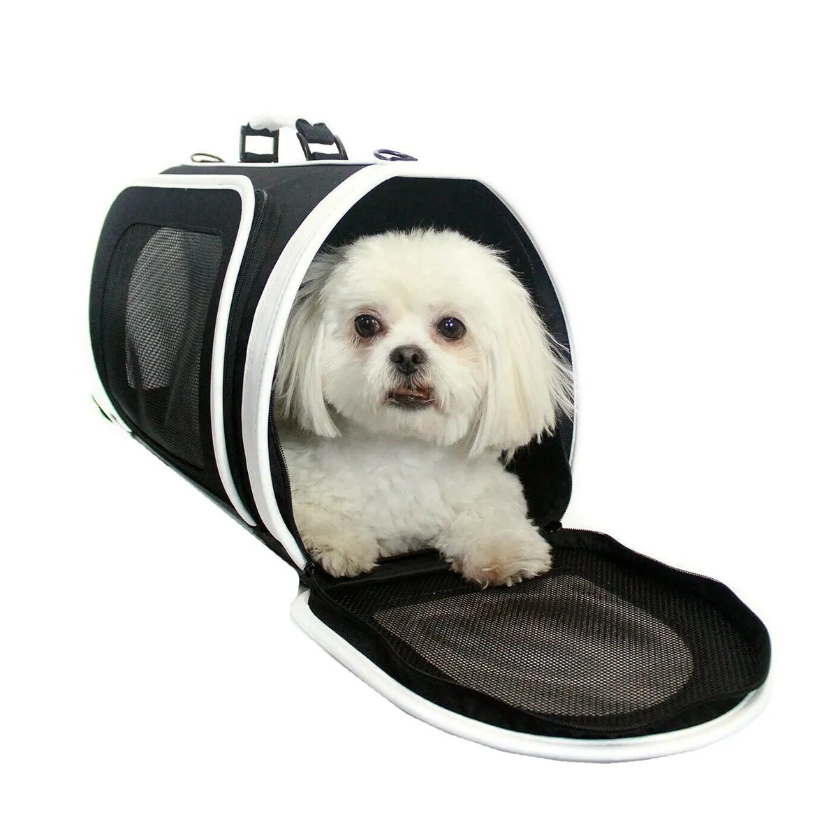 Petote Kelle Dog Carrier Black And White