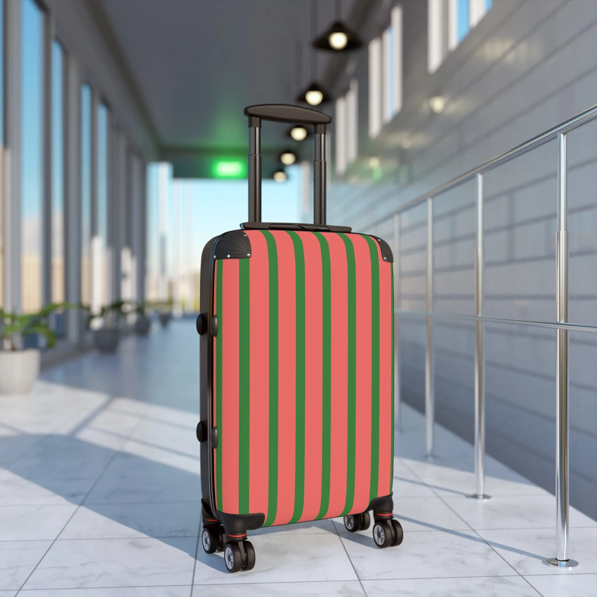 Pink & Green Traveler Suitcase