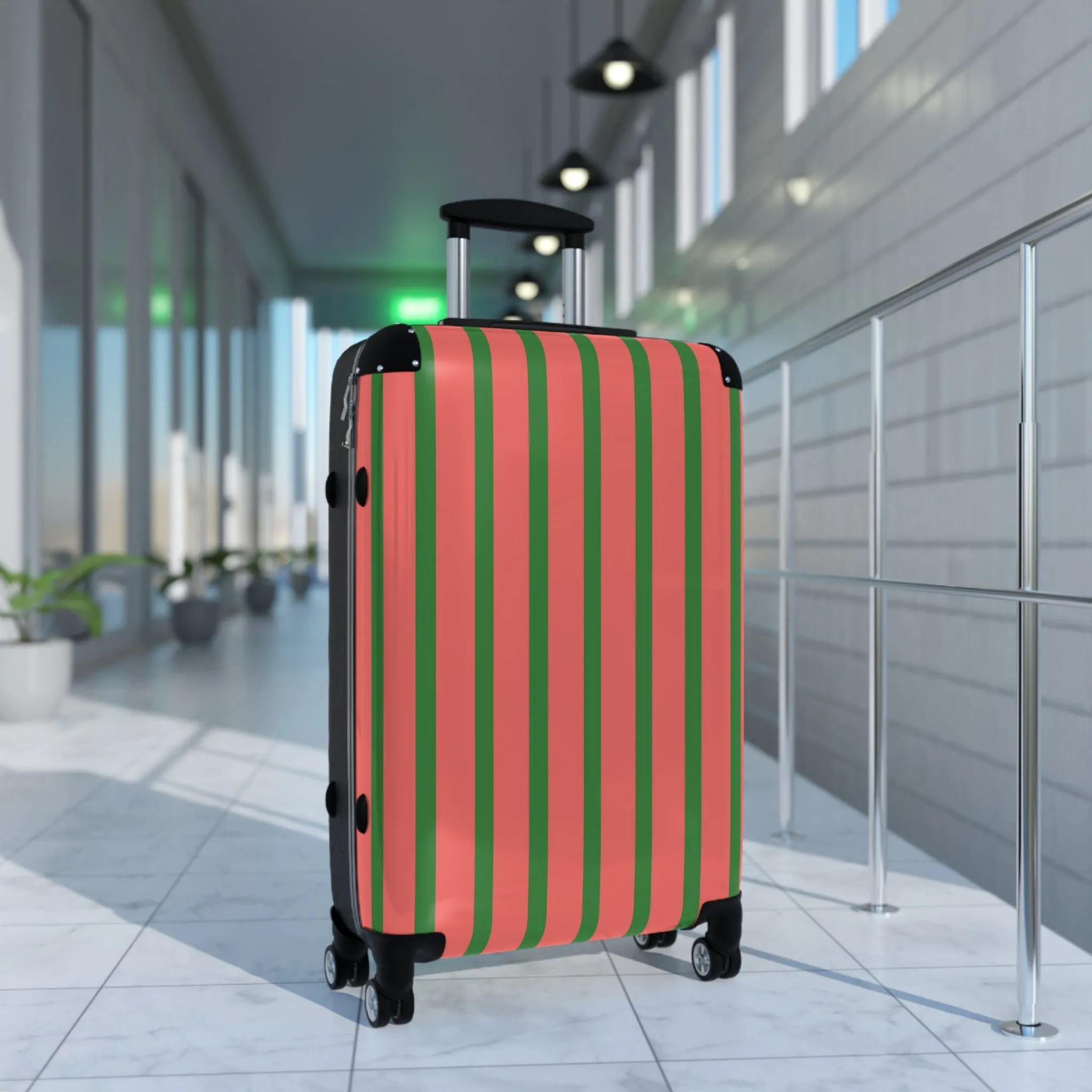 Pink & Green Traveler Suitcase