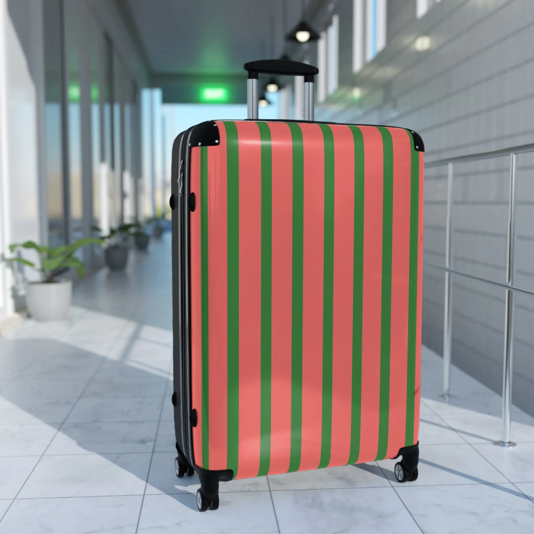 Pink & Green Traveler Suitcase