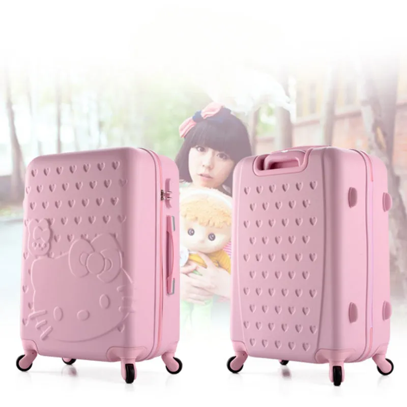 Pink Kitty Travel Suitcase - Lovesickdoe