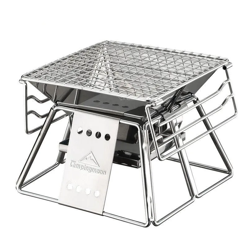 Portable Charcoal BBQ Grill Folding Barbecue Grill Outdoor Rack