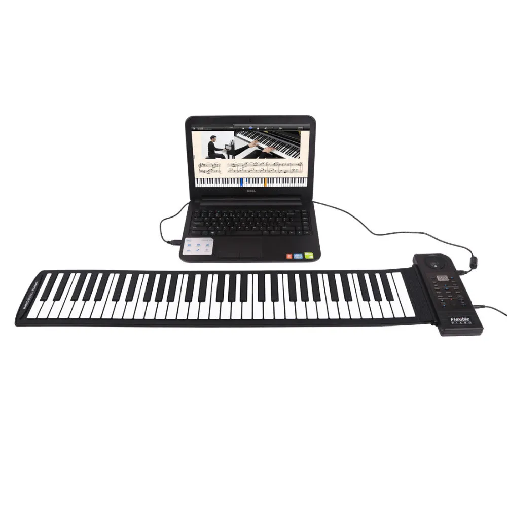 PORTABLE ELECTRONIC PIANO WITH SPEAKER - 61 Keys 128 Tones 128 Rhythms