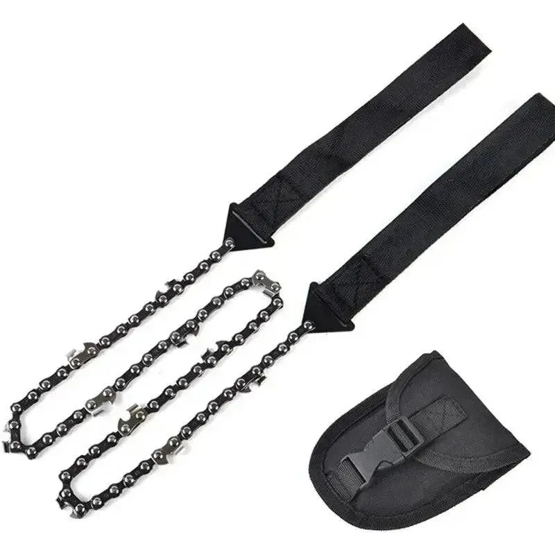 Portable Survival Chain Saw Chainsaws Emergency Camping Hiking Tool Pocket Hand Tool Pouch Outdoor Pocket Chain Saw