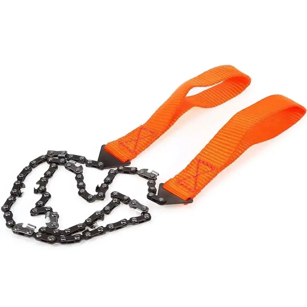 Portable Survival Chain Saw Chainsaws Emergency Camping Hiking Tool Pocket Hand Tool Pouch Outdoor Pocket Chain Saw