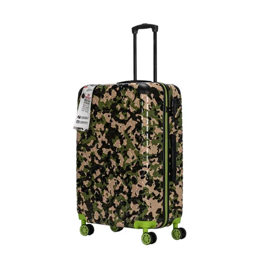 Premium Quality ABS Hard Shell Urban Camouflage Print Spinner Suitcase with Built in Lock - 28 Inch