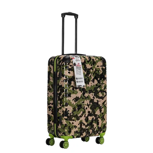 Premium Quality ABS Hard Shell Urban Camouflage Print Spinner Suitcase with Built in Lock - 28 Inch