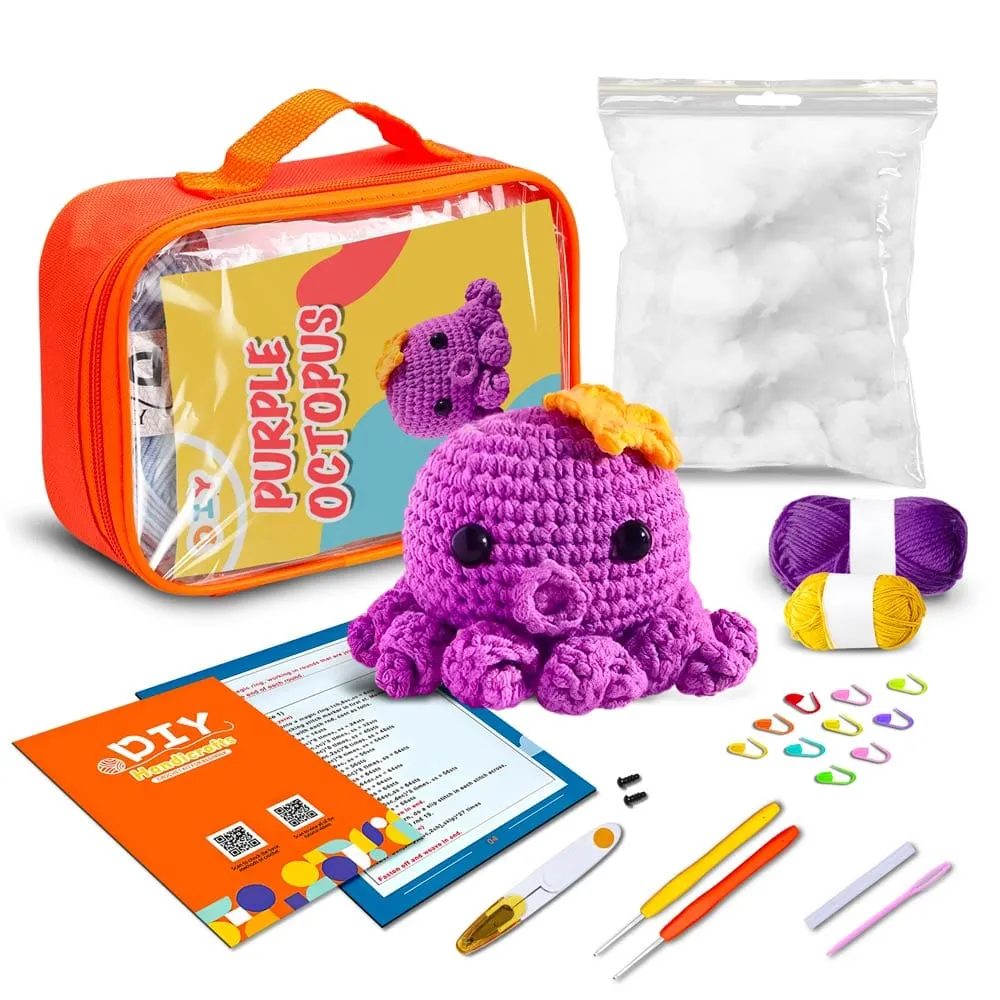 Purple Octopus - Crochet Kit