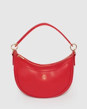 Red Flavia Saddle Bag