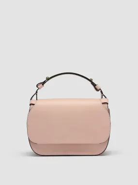 SADDLE 06 - Rose Leather Handle Bag