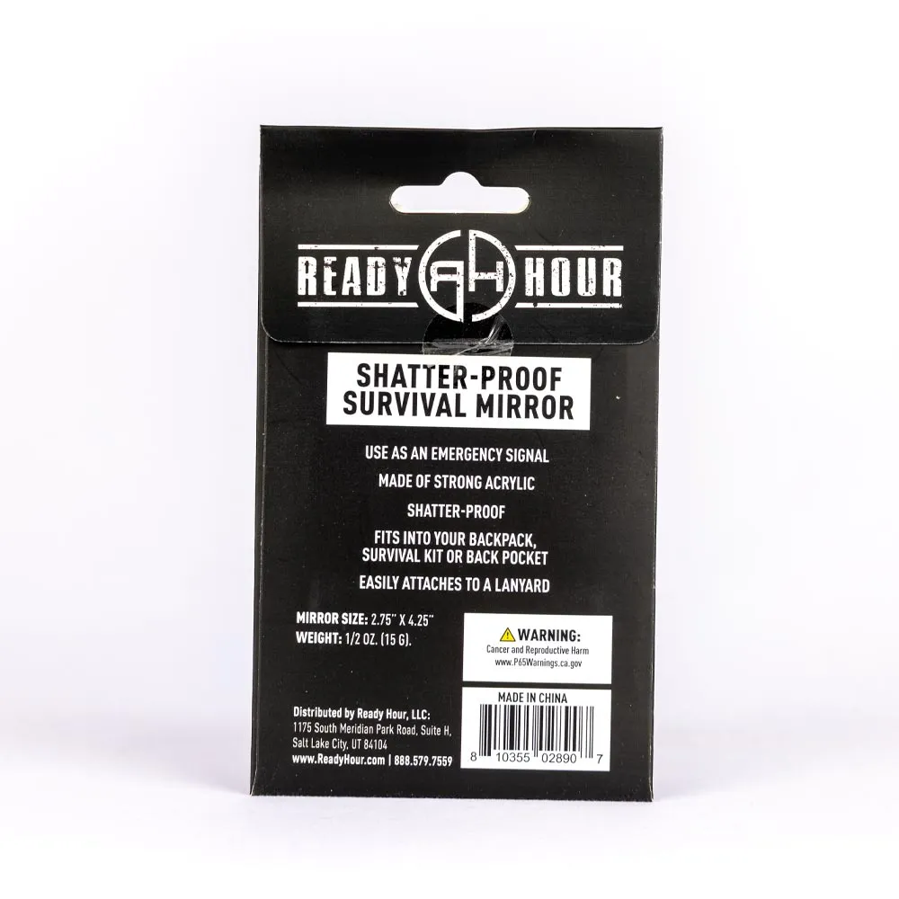 Shatter-Proof Survival Mirror by Ready Hour