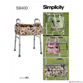 Simplicity Pattern S9400 Walker Accessories, Bag & Organizer