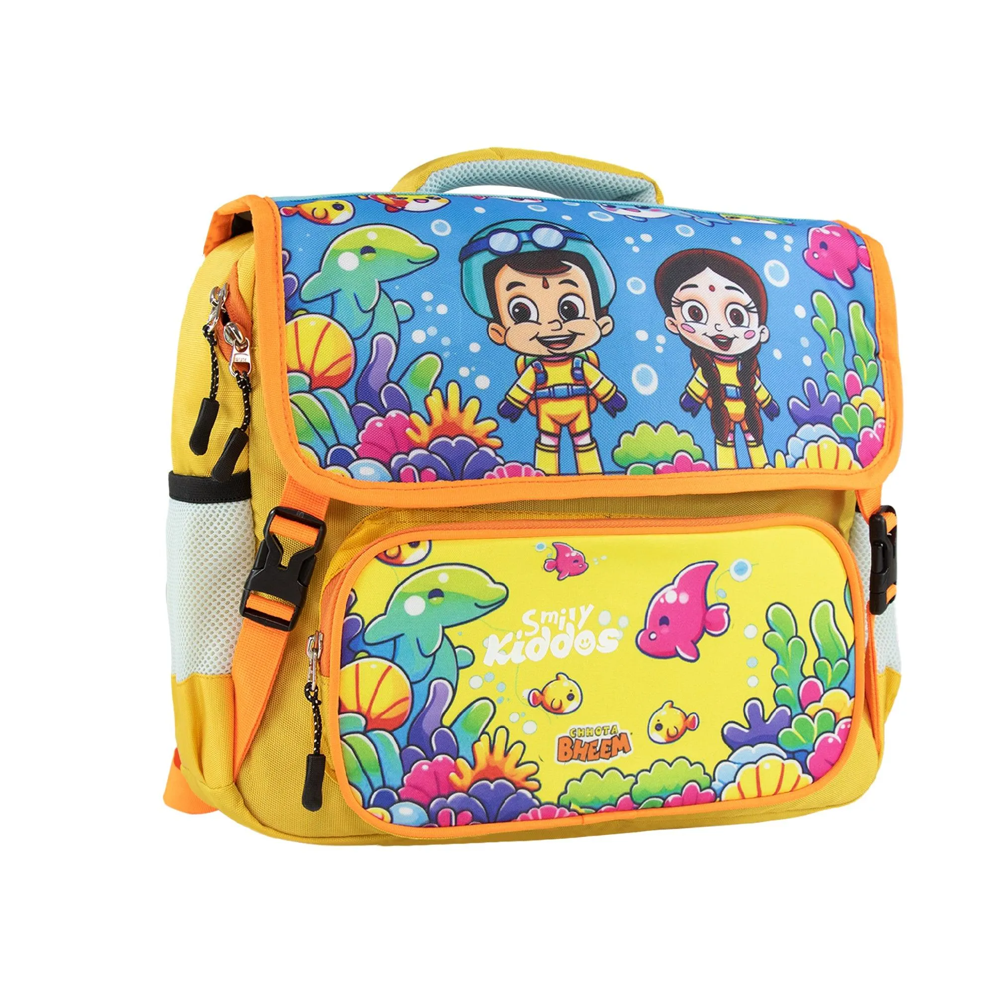 Smily Kiddos - Licensed Chhota Bheem Preschool Backpack I -Yellow