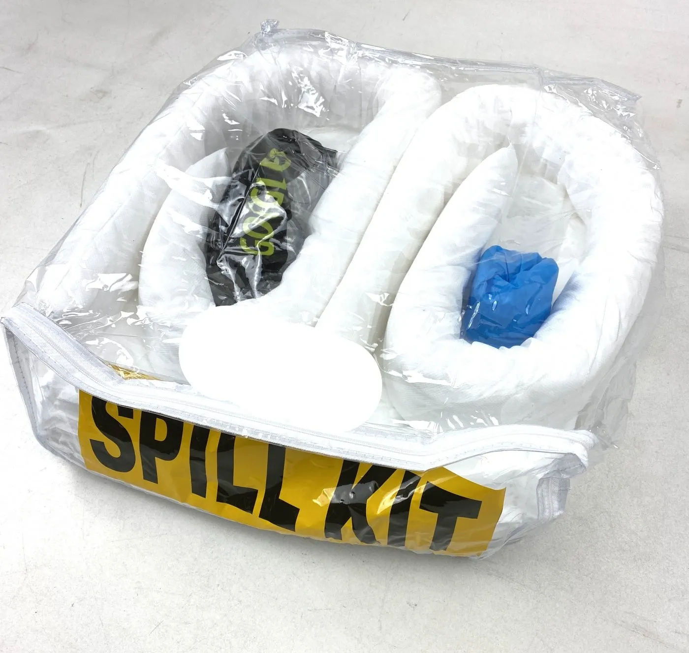 Spill Kit, Portable, Oil Only with Shaker Carton of Supersorbent