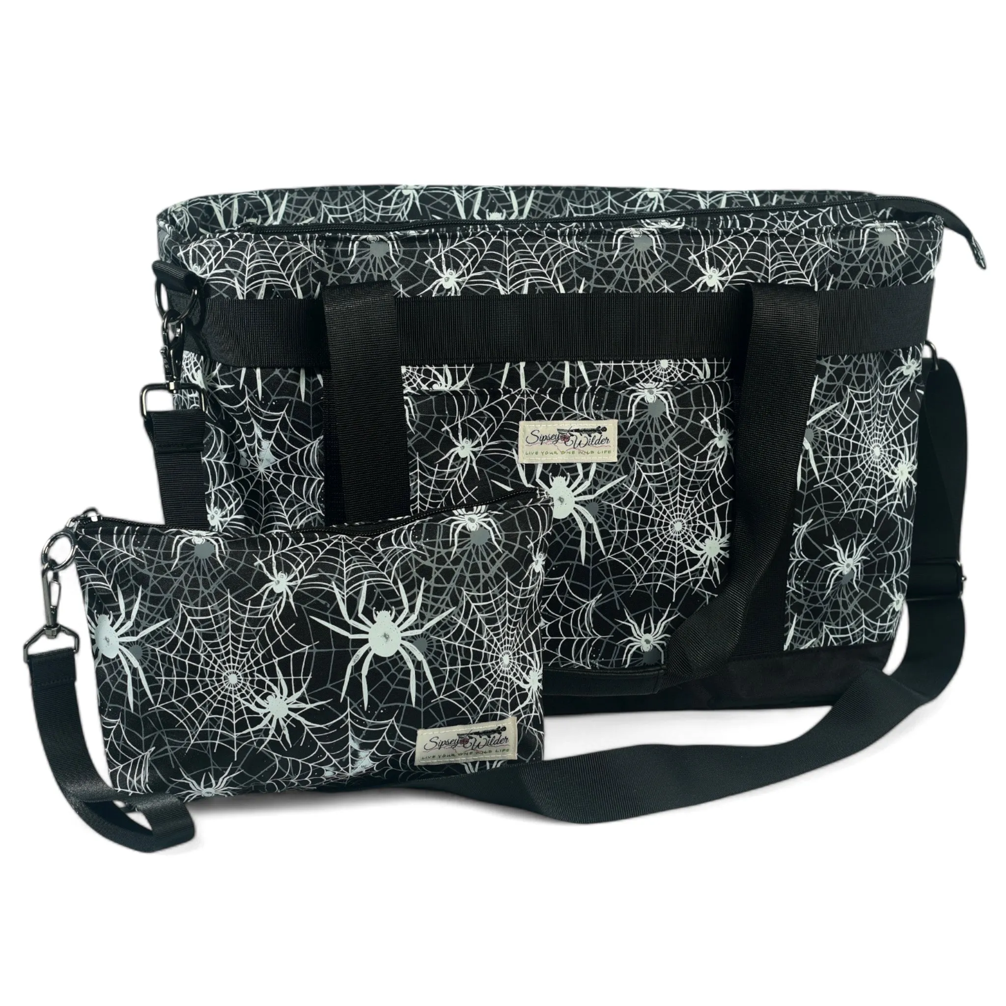 Spooky Spiders Large Venture Tote (Glow-in-the-dark!)