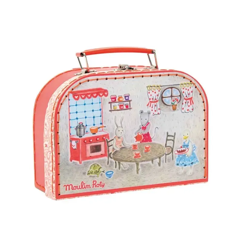 Suitcase Tea Party Ceramic Set - The Big Family