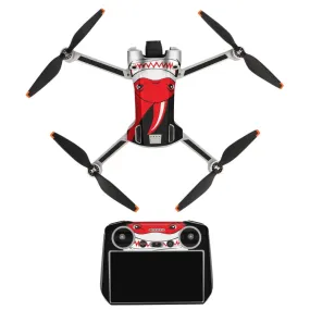 Sunnylife Drone Remote Control Protective Sticker For DJI Mini 3 Pro RC Version(Shark Red)