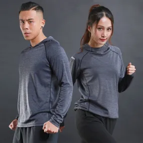 T-Shirt for Men and Women Yoga Sport Top Fitness Running Sweatshirt Gym Jogging Workout Tracksuit Long Sleeve Clothes Hoodies