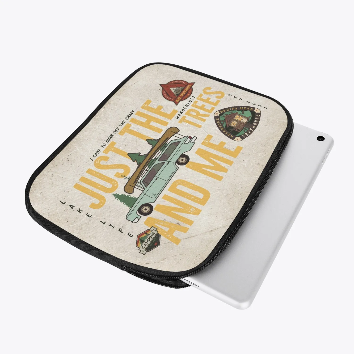 Tablet Sleeve -Camping, Just the Trees and me, awd-664