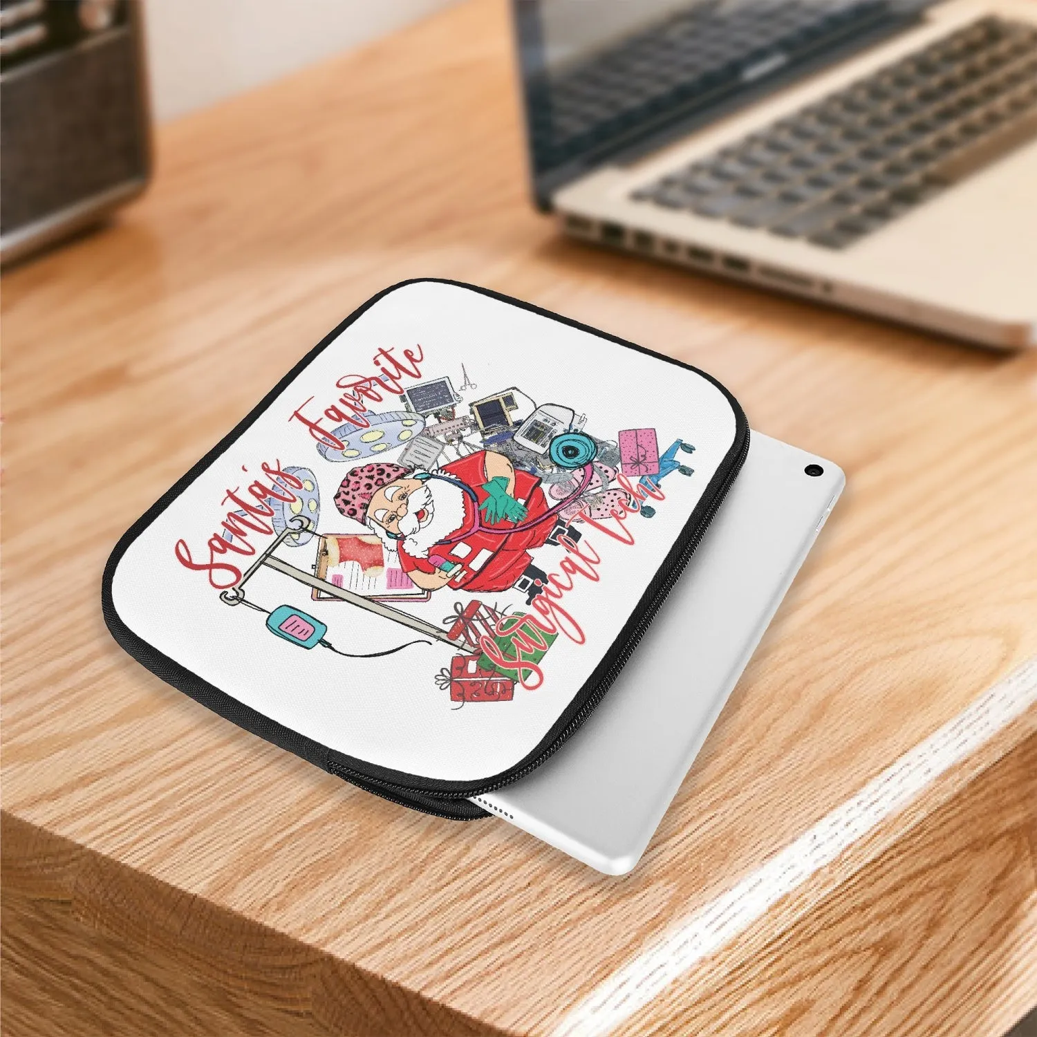 Tablet Sleeve - Santa's Favorite Surgical Tech, awd-545