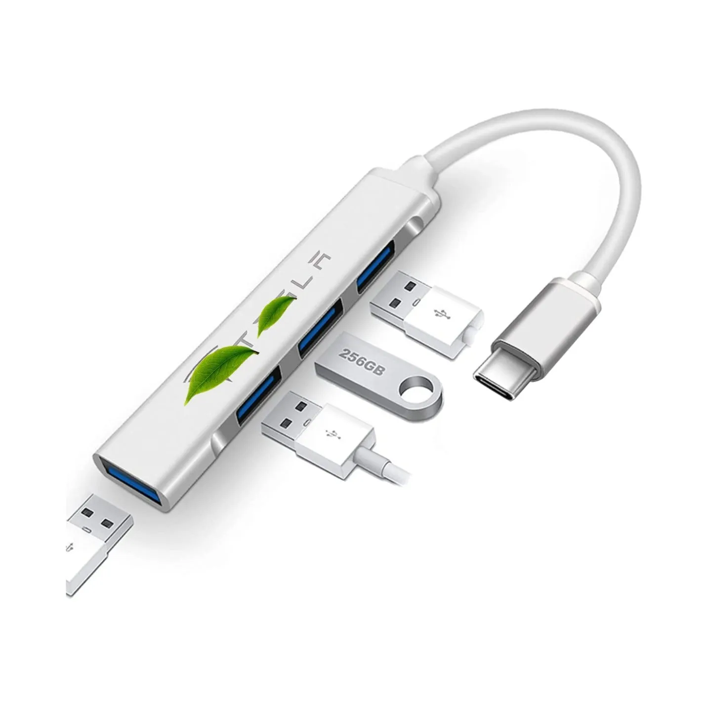 Tesla USB Tepy C Hub suitable for Model 3/Y/S/X 4 in 1 USB 3.0 Ports