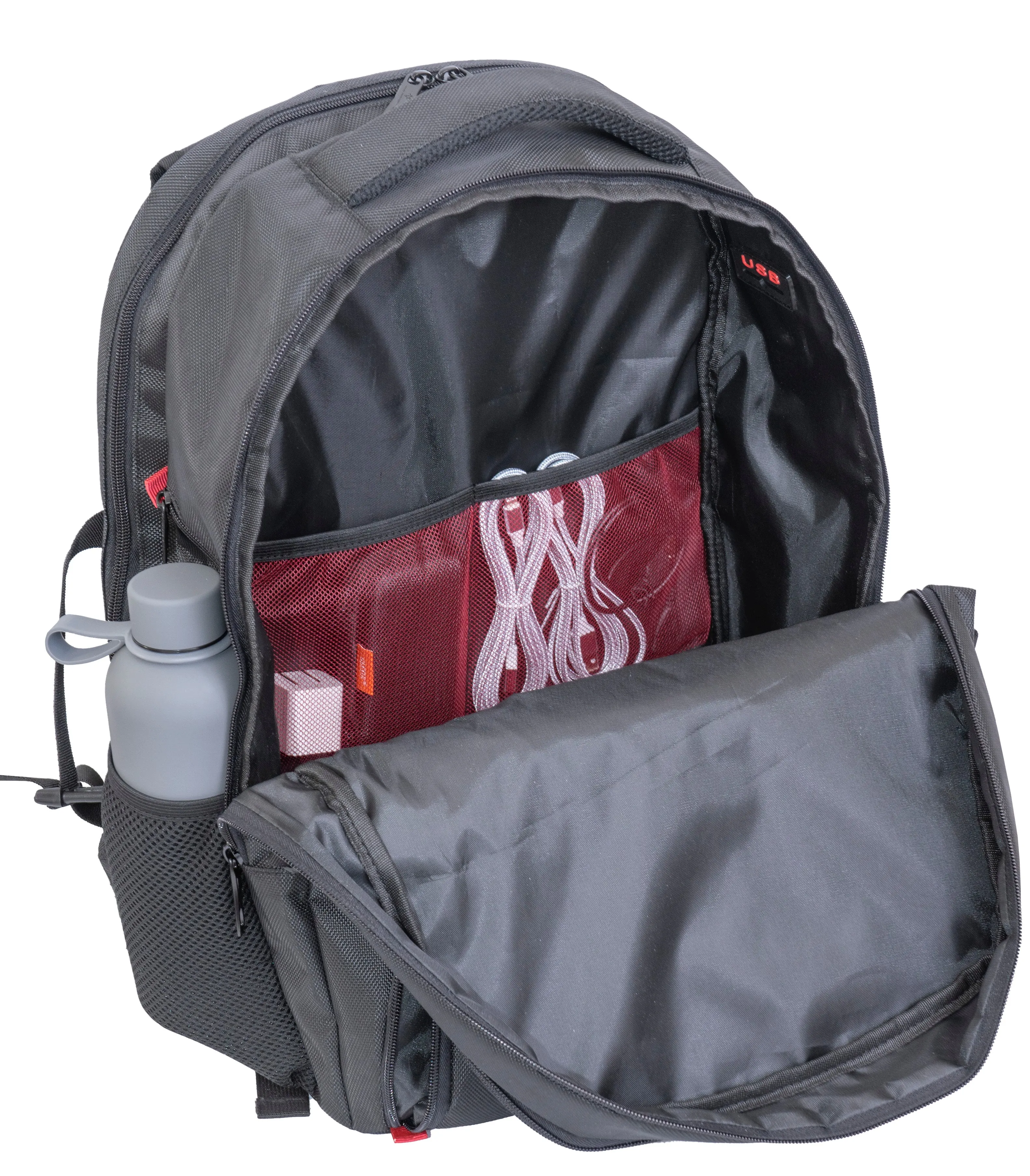 The Mason | 19-Inch 1680D Workbook Backpack with USB Port