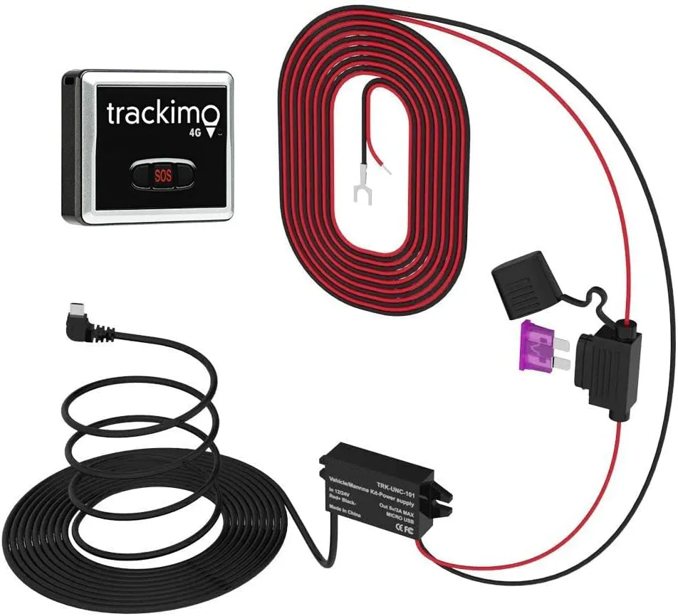 Trackimo 4G Car/Marine GPS Tracker and 1 year LTE data plan