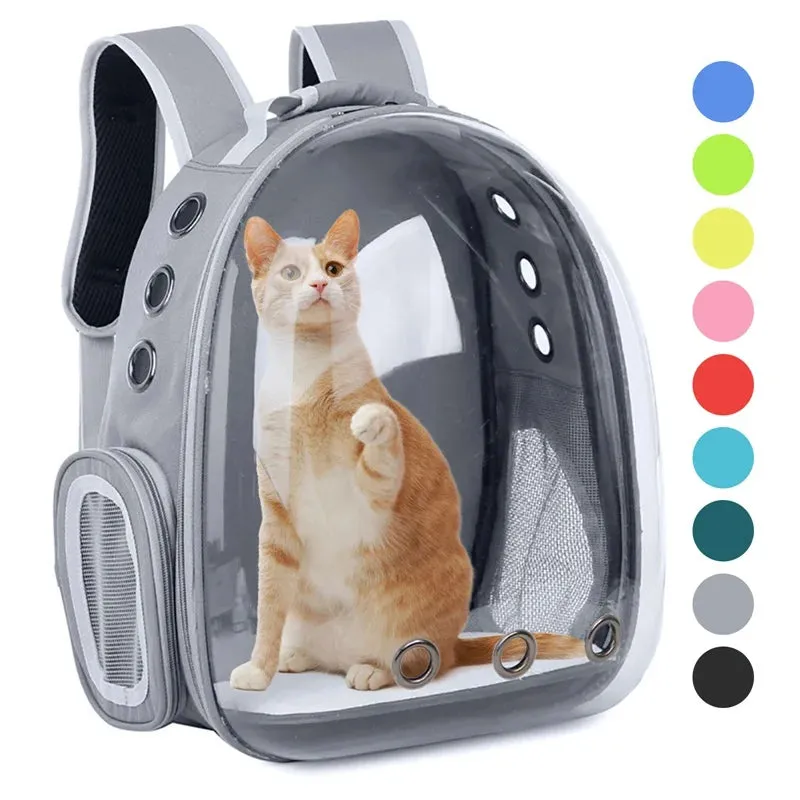 Transparent Bubble Cat Backpack - Portable Breathable Pet Travel Carrier