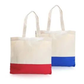 Two Tone Canvas Tote Bag