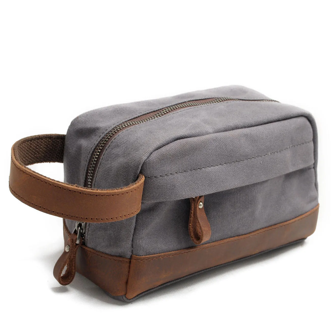 Vintage Waxed Canvas Toiletry Bag for Men 9138