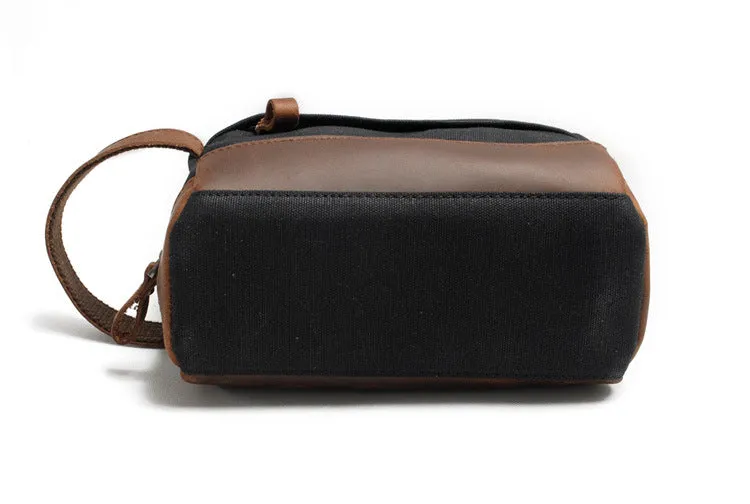 Vintage Waxed Canvas Toiletry Bag for Men 9138