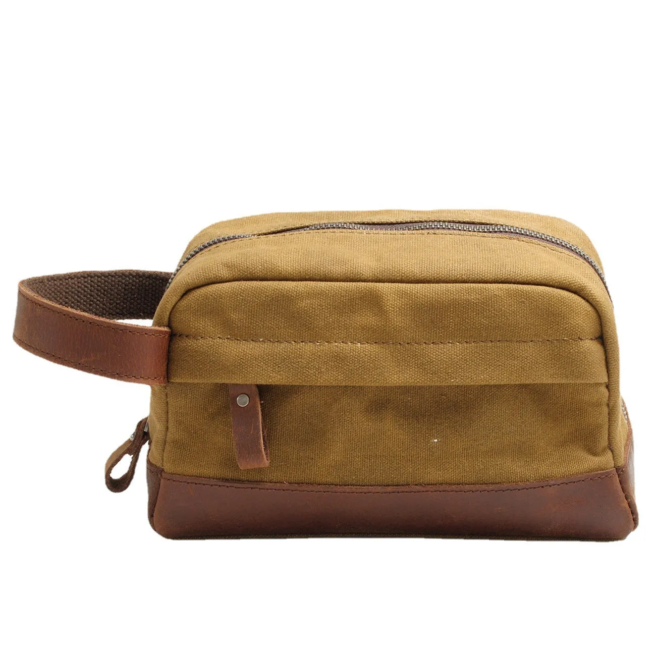 Vintage Waxed Canvas Toiletry Bag for Men 9138