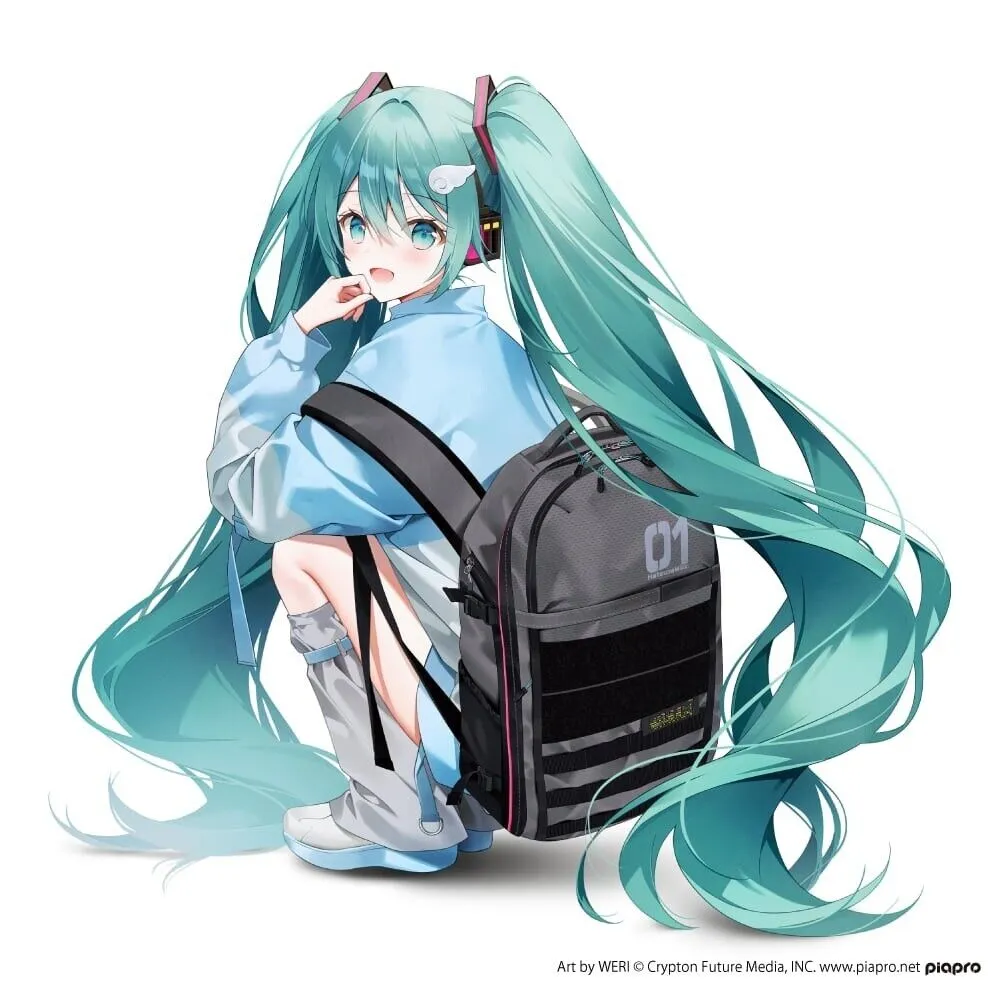 Vocaloid Hatsune Miku V2 Backpack Bag w/ Rain Cover Japan Limited