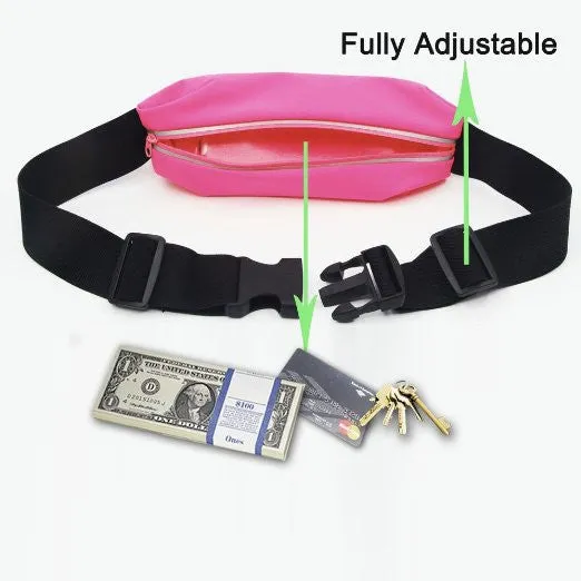 Waist Pack, Adjustable and Touchscreen Running Belt for iPhone6, iPod, Keys, Cash and Credit Cards