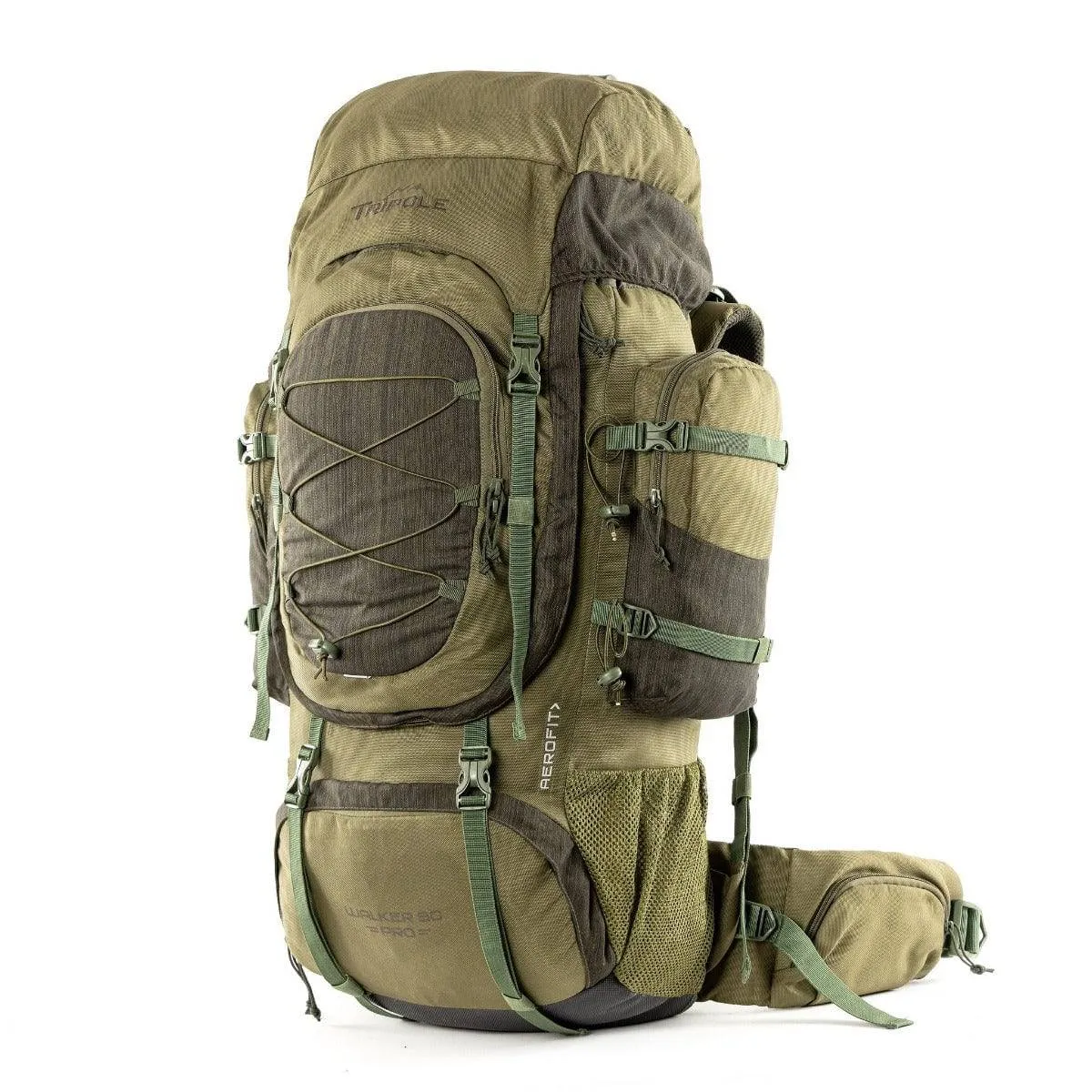 Walker Pro Trekking and Hiking Rucksack - 80 Litre - Olive Green